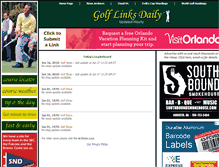 Tablet Screenshot of golflinksdaily.com